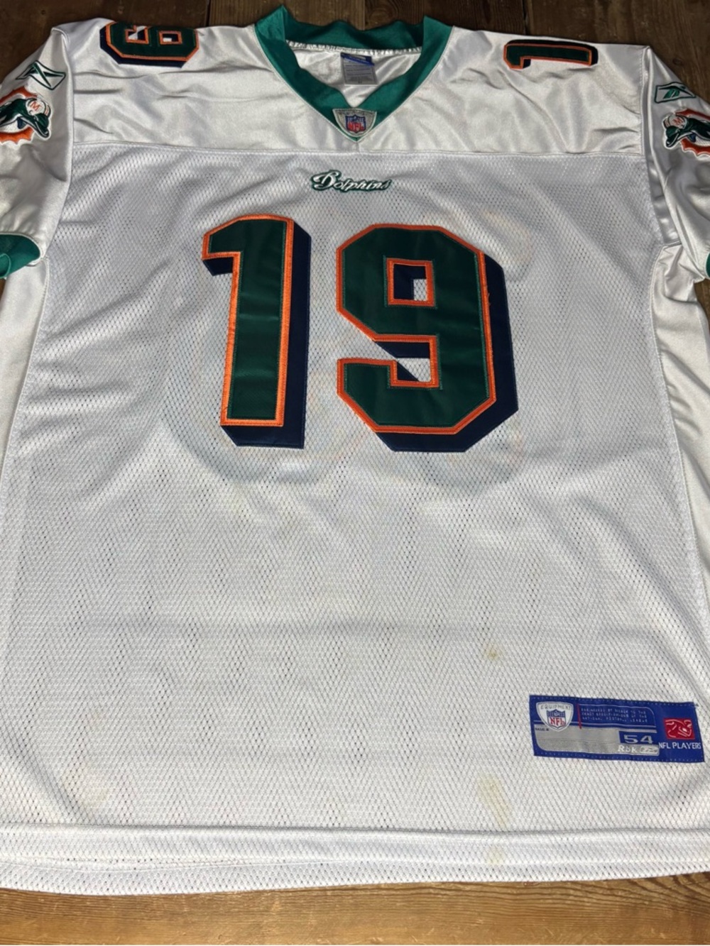 Vintage Reebok Miami Dolphins Zach Thomas #54 Football Jersey
